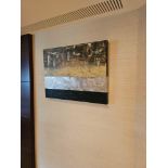 ThePoloArt Portuguese Contemporary Handmade 3D painting acrylic on canvas with aluminium leaf 80 x