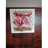 ThePoloArt Portuguese Contemporary Handmade 3D painting acrylic on canvas with resin 120 x 120cm (