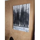 ThePoloArt Portuguese Contemporary Handmade 3D painting acrylic on canvas with aluminium leaf 80 x