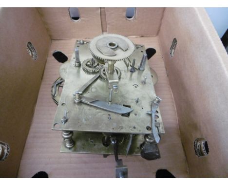 A LONG CASE CLOCK MOVEMENT (RESTORED)