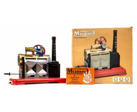 Mamod: A boxed, Mamod, Live Steam Engine, SP2, box as found.