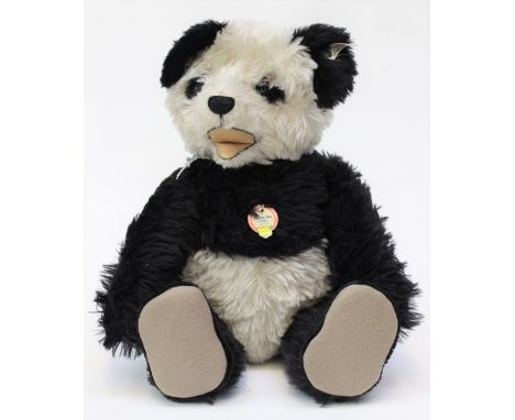 Steiff: A Steiff Panda bear, ear button and tag intact, 'Panda Bar 1951 Replica'.