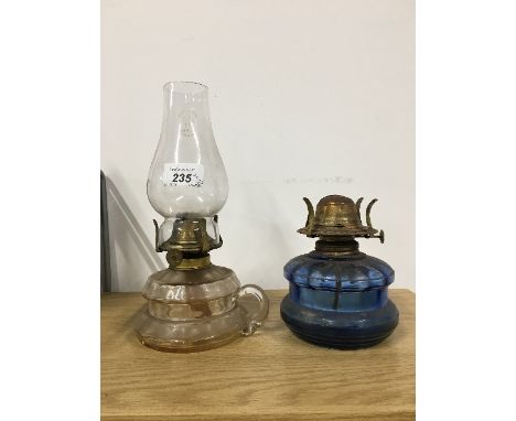 2 VINTAGE OIL LAMPS