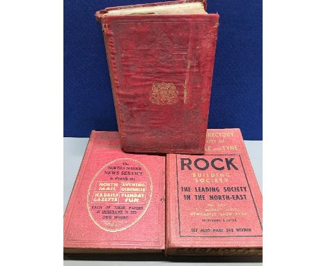 3 KELLY'S VINTAGE BOOKS NORTHUMBERLAND NEWCASTLE DURHAM