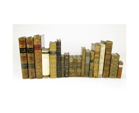 LEATHER BINDINGS19 BOOKS, INCLUDING BEWICK, THOMAS History of British Birds. Newcastle: Edward Walker, 1804. 2 volumes, 8vo, 