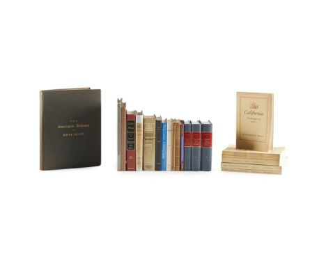BIBLIOGRAPHY, A LARGE QUANTITY, INCLUDINGCOX, E.G. A REFERENCE GUIDE TO THE LITERATURE OF TRAVEL. [C.1990] 3 volumes, 8vo; Fu