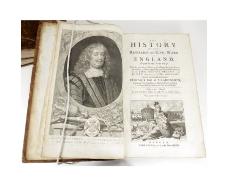 HYDE, EDWARD, EARL OF CLARENDONTHE HISTORY OF THE REBELLION AND CIVIL WARS IN ENGLAND, BEGUN IN THE YEAR 1641 Oxford: Theater