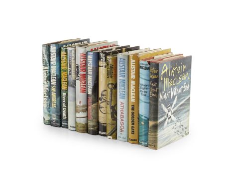 MACLEAN, ALISTAIR, 12 FIRST EDITIONS,INCLUDING Night without End. 1960; When Eight Bells Toll, 1966; Where Eagles Dare. 1967;