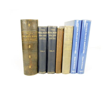 THE ROYAL SCOTSA COLLECTION OF 7 BOOKS Leask, J.C. and McCance, H.M. The Regimental Records of The Royal Scots. Dublin: Alexa