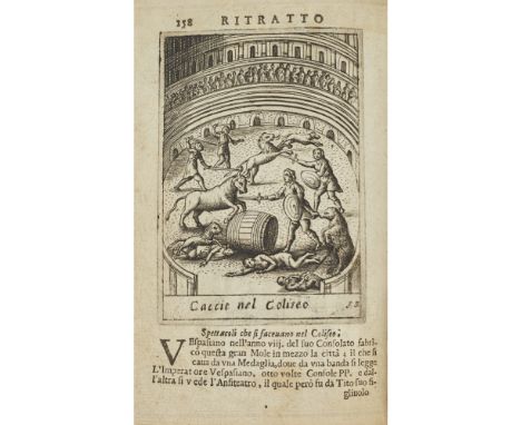 TOTTI, POMPILIORITRATTO DI ROMA ANTICA NEL QUALE SONO FIGURATI I PRINCIPALI TEMPII, TEATRI, ANFITEATRI, CERCHI... medaglie, &