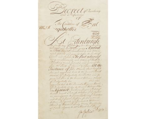 URQUHART, WILLIAM, AND ANOTHERTWO MANUSCRIPT VOLUMES The Copie of King Charles the First his Revocation made in Scotland, ann