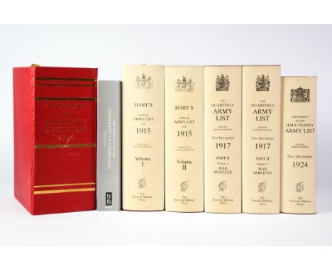 MILITARY HISTORY - WORLD WAR I, SERVICES OF MILITARY OFFICERS, arranged alphabetically to December 1920, published Hayward &a