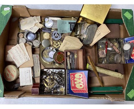 Watch and Clock Maker Interest, for spares and repair - including tools, cogs, pocketwatch parts and cases, watch pins, etc :