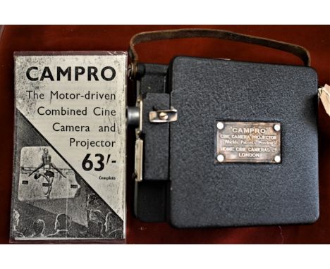 Campro Cine Projector 9.5mm Film Movie Camera c.1935, The first Campro combined cine camera/projector seems to have arrived o