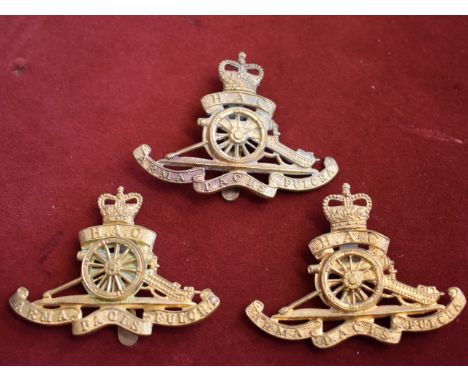 Honourable Artillery Company - The Honourable Artillery Battery, Royal Horse Artillery (Volunteers) EIIR Cap Badge (Gilt), sl