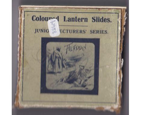Aladdin Magic Lantern Coloured Lantern Slides (Complete set of 8 with two extra slides) Aladdin is part&nbsp;772&nbsp;of the 