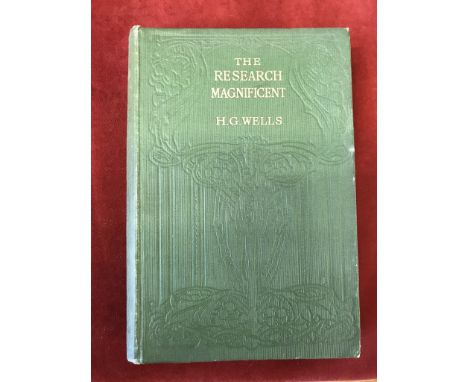 The Research Magnificent&nbsp;First edition, no D/W, gilt missing from spine, 1915