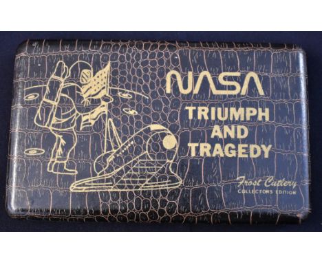 Frost Cutlery NASA Triumph &amp; Tragedy Knife Set, limited Edition No. 183. First man on the Moon and the Challenger 7 trage