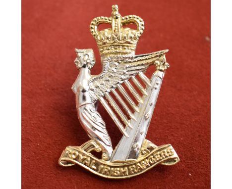 The Royal Irish Rangers (27th (Inniskilling), 83rd and 87th) EIIR Cap Badge (Anodised), two lugs. K&amp;K: 2047