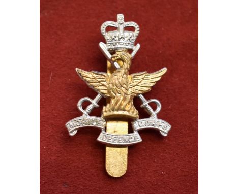 Mobile Defence Corps EIIR Cap Badge (Bi-metal), slider. K&amp;K: 2160