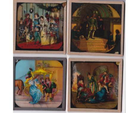 Cinderella&nbsp;Magic Lantern Coloured slides (16) sets A and B with each set having 8 slides, Primus Junior Lecturers series