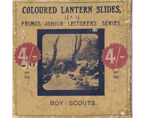 Boy Scouts set 2 (Campaigning) Magic Lantern Coloured slides, Primus Junior Lecturers series, The Junior Lecturers Series was