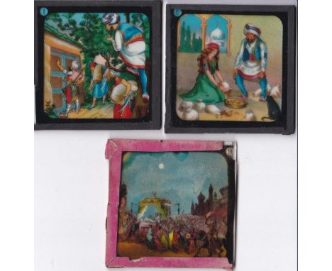 Sinbad the Sailor Magic Lantern Slides (5 in total), all in very good condition, Sinbad is part 771 of the Junior  Lecturers 