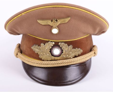 Rare Third Reich NSDAP Reichsleitung-Ordensburg Political Leaders Peaked Cap, good example of a NSDAP political leaders cap f