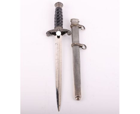 WW2 German Army Officers Dagger with Black Grip by Robert Klaas, Solingen, good example of a WW2 German army officers dress d