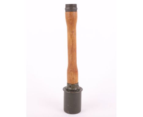 Inert WW2 German Stick Grenade, good example complete with the original wooden stick. The can retains much of its original gr