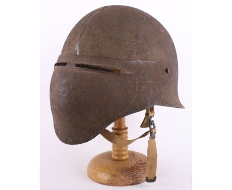 Rare WW1 American Experimental Helmet No 8 with Visor, superb example of one of the rarest experimental helmets produced by t