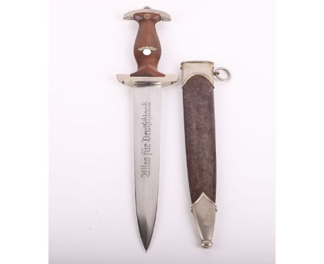 Third Reich SA (Sturmabteilung) Dress Dagger by Herbertz &amp; Meurer, Solingen, untouched example of a SA dress dagger with 