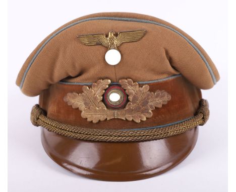 Third Reich NSDAP Ortsgruppe Political Leaders Peaked Cap, fine example of a standard NSDAP political leaders peaked cap in t