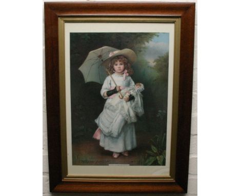 A framed Pear's print entitled 'The Wee Nurse'