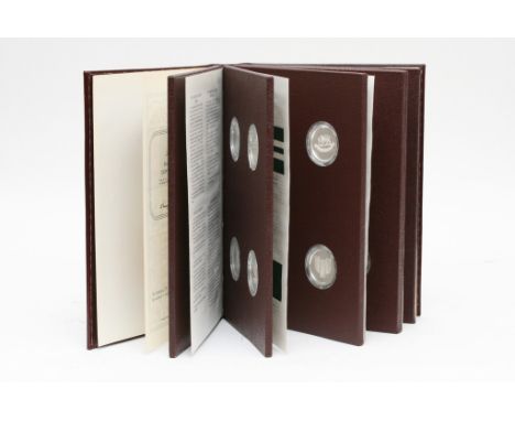 A cased Livinstone set of RHodeSian silver army medallions