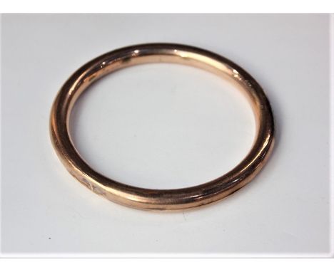 A 9ct gold bangle (a/f) internal diameter 7cm