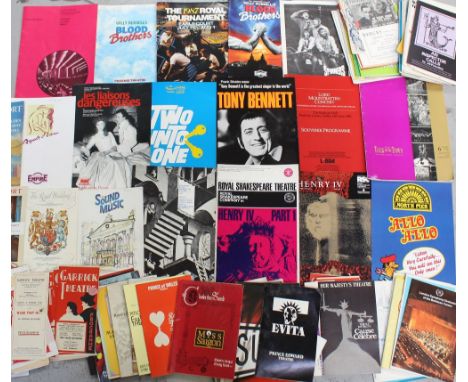 A quantity of vintage theatre programmes to include including the Adelphi, Liverpool, the RSC, Piccadilly Theatre, the Welsh 