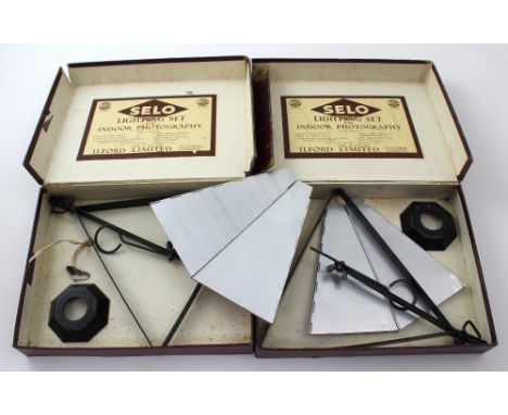 Two vintage Selo lighting sets for indoor photography, complete and in original boxes (2).