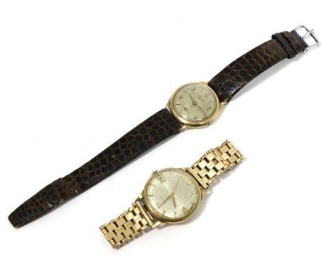 A 9 carat gold cased Rotary wristwatch together with a 9 carat gold cased Avia wristwatch