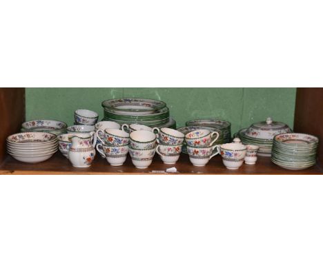 A part service of Copeland Spode Chinese Rose pattern dinner and tea ware 