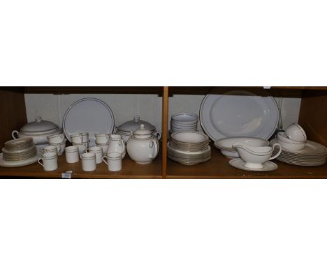 A Royal Worcester ''Contessa'' pattern dinner/tea service (two shelves)