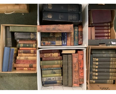 A quantity of good vintage volumes of books including a cased set of The Compact Edition of the Oxford English Dictionary, Di