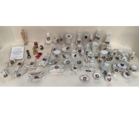 Quantity of china including Goss china crested and Coronation ware, see images for details 