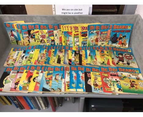 A Quantity of vintage comics to include  Beano Comic Library from no 1 into the 1980s - see images. 