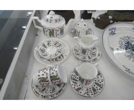 'CARDS' TEA SERVICE