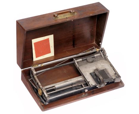 Hall Type Writer, ab 1881  Hall Type-Writer Co., New York. Amerikanische Index-Schreibmaschine, die als erste wirklich prakti