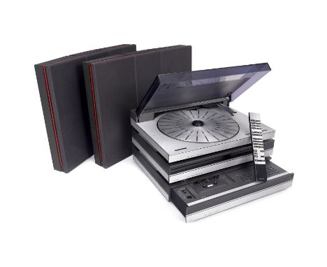 Komplettanlage der Serie 5500 von Bang &amp; Olufsen, um 1988  Dänemark, bestehend aus: 1) Beomaster 5500, Radioempfänger und