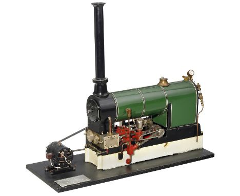 "Stationäre Dampfmaschine mit unten ange brachten Zylindern mit Dynamo"  "Zweizylinder-Verbunddampfmaschine, mit Hoch- und Ni