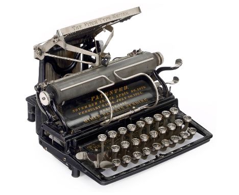 The Fitch Type Writer, 1891  Hersteller: The Fitch Type Writer Company, Brooklyn, N.Y., USA. Modell 1, Serien-Nr. 327. Eine d