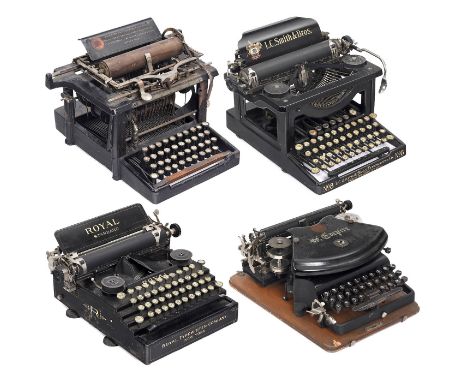 4 amerikanische Schreibmaschinen  1) "The Empire No. 1", um 1902, Serien-Nr. 33212, Williams Manufacturing Company, Montreal,